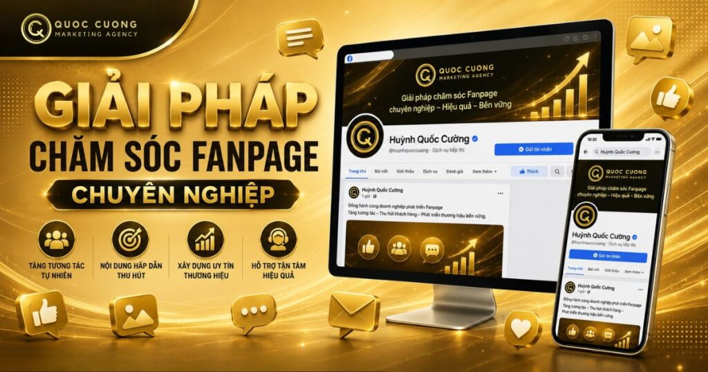 QC MKT – Giải pháp chăm sóc Fanpage giúp doanh nghiệp xây dựng thương hiệu chuyên nghiệp